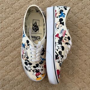 BARELY WORN Mickey Through the Decades Disney x Vans Size Women’s 9